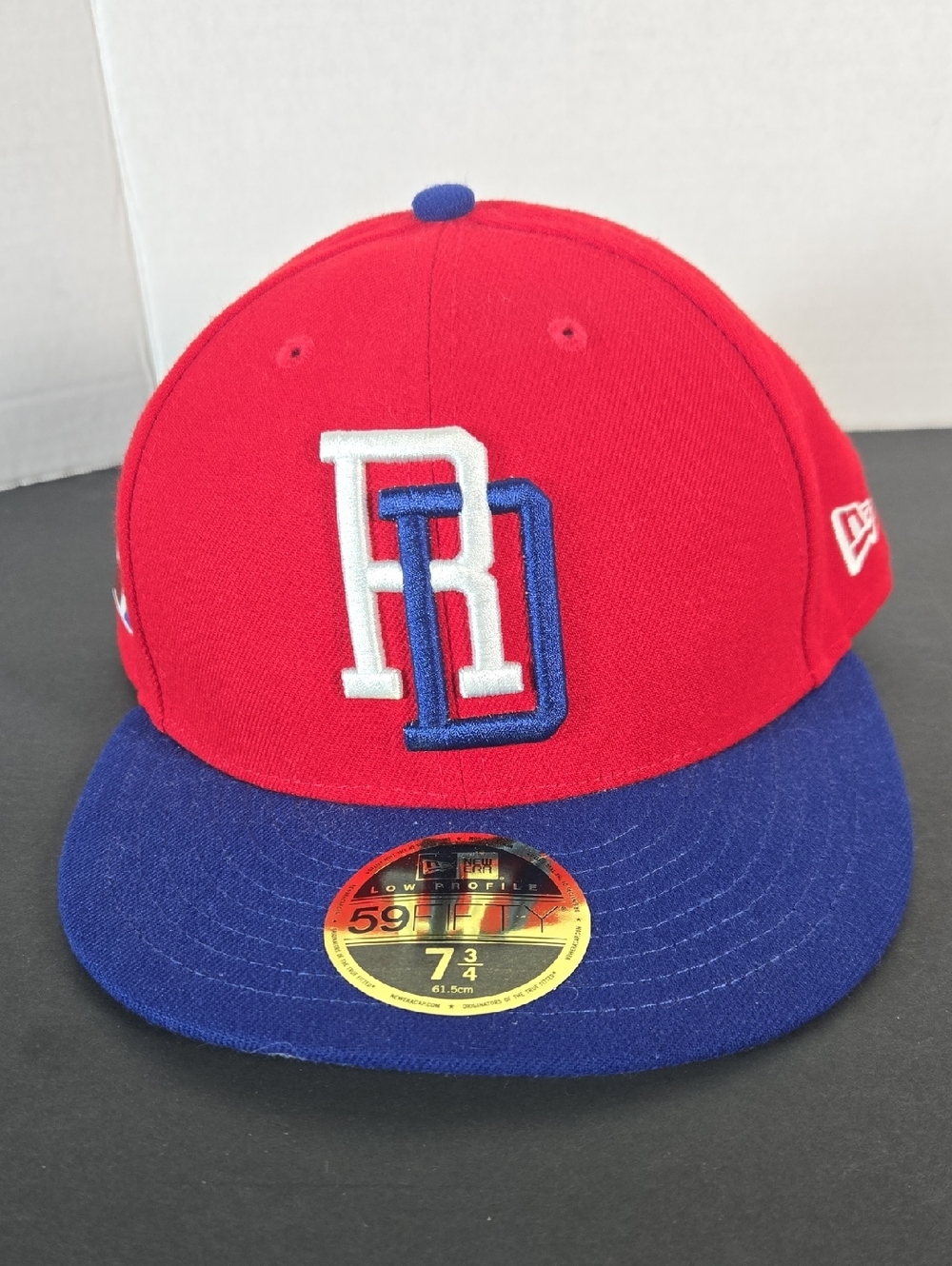 New Era Dominican Republic Hat Cap 7 3/4 Red Fitted World Baseball Classics